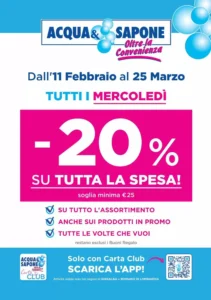 Volantino Acqua & Sapone 11/02/2026 – 25/03/2026