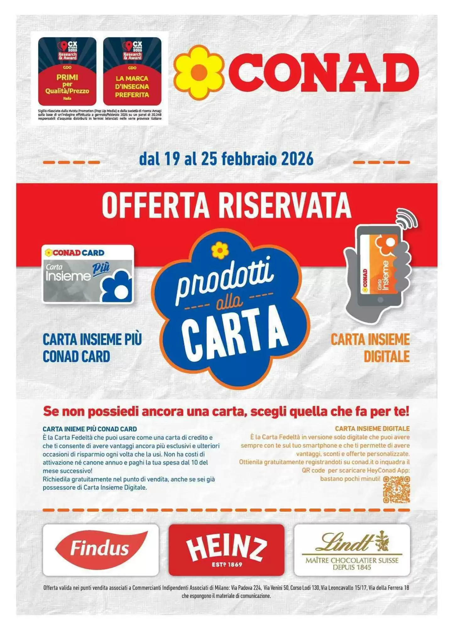 Volantino Conad 19/02/2026 – 25/02/2026