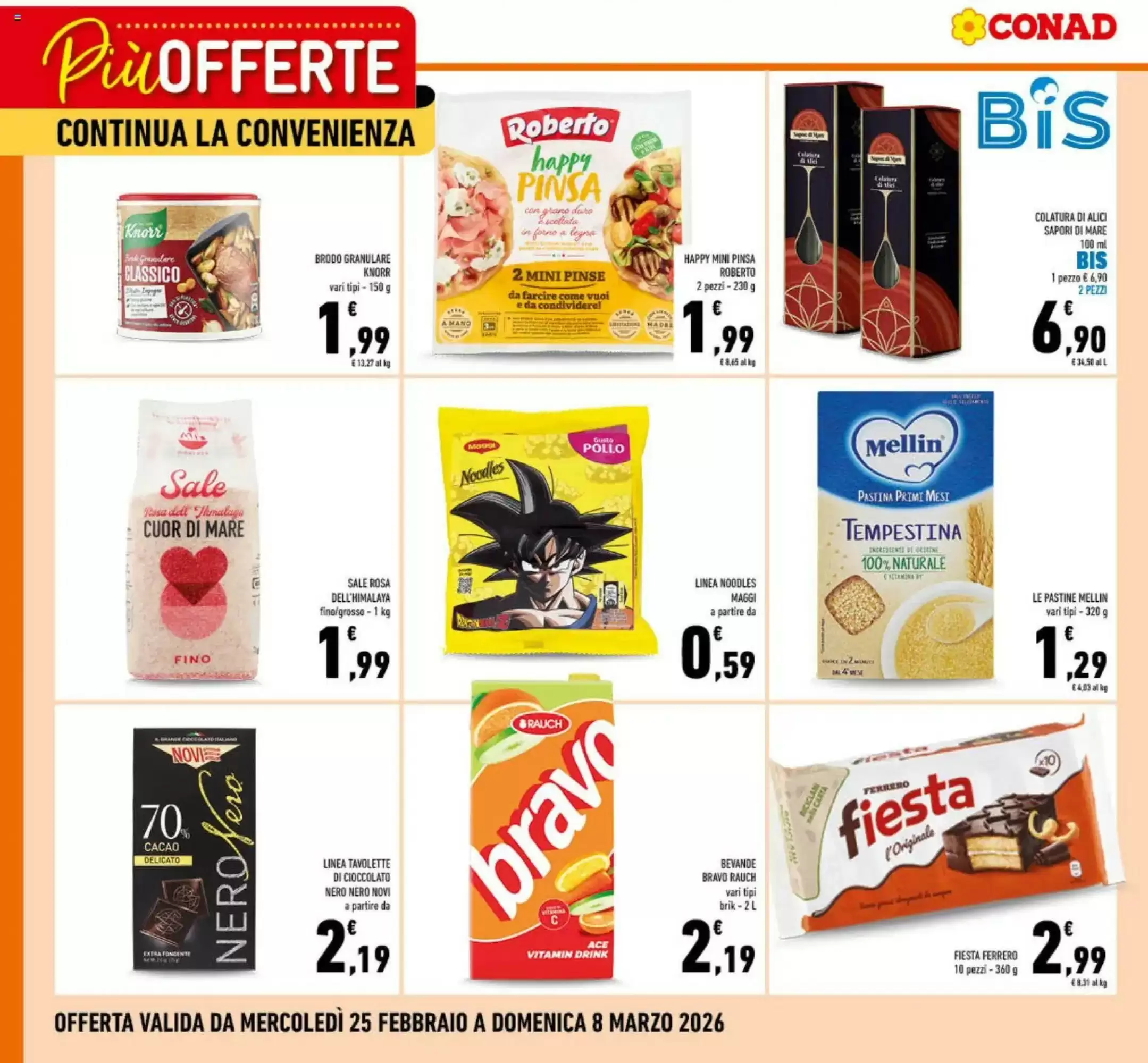 Volantino Conad 25/02/2026 – 08/03/2026