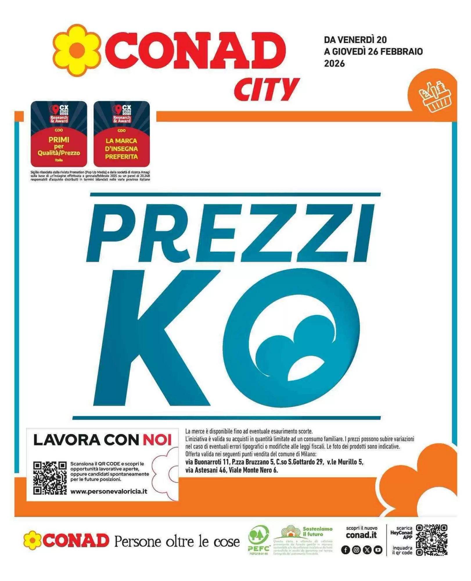 Volantino Conad City 20/02/2026 – 26/02/2026