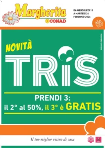 Volantino Conad Margherita 11/02/2026 – 24/02/2026