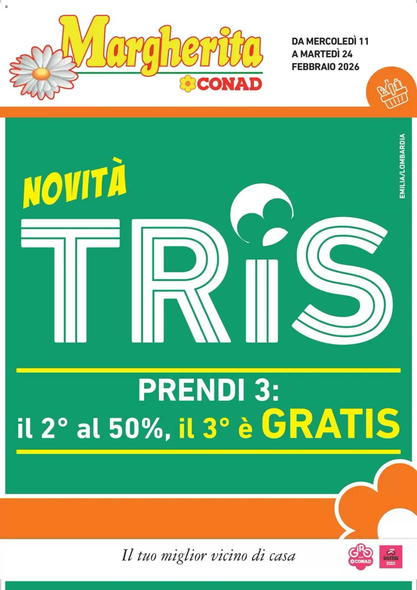 Volantino Conad Margherita 11/02/2026 – 24/02/2026