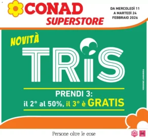 Volantino Conad Superstore 11/02/2026 – 24/02/2026