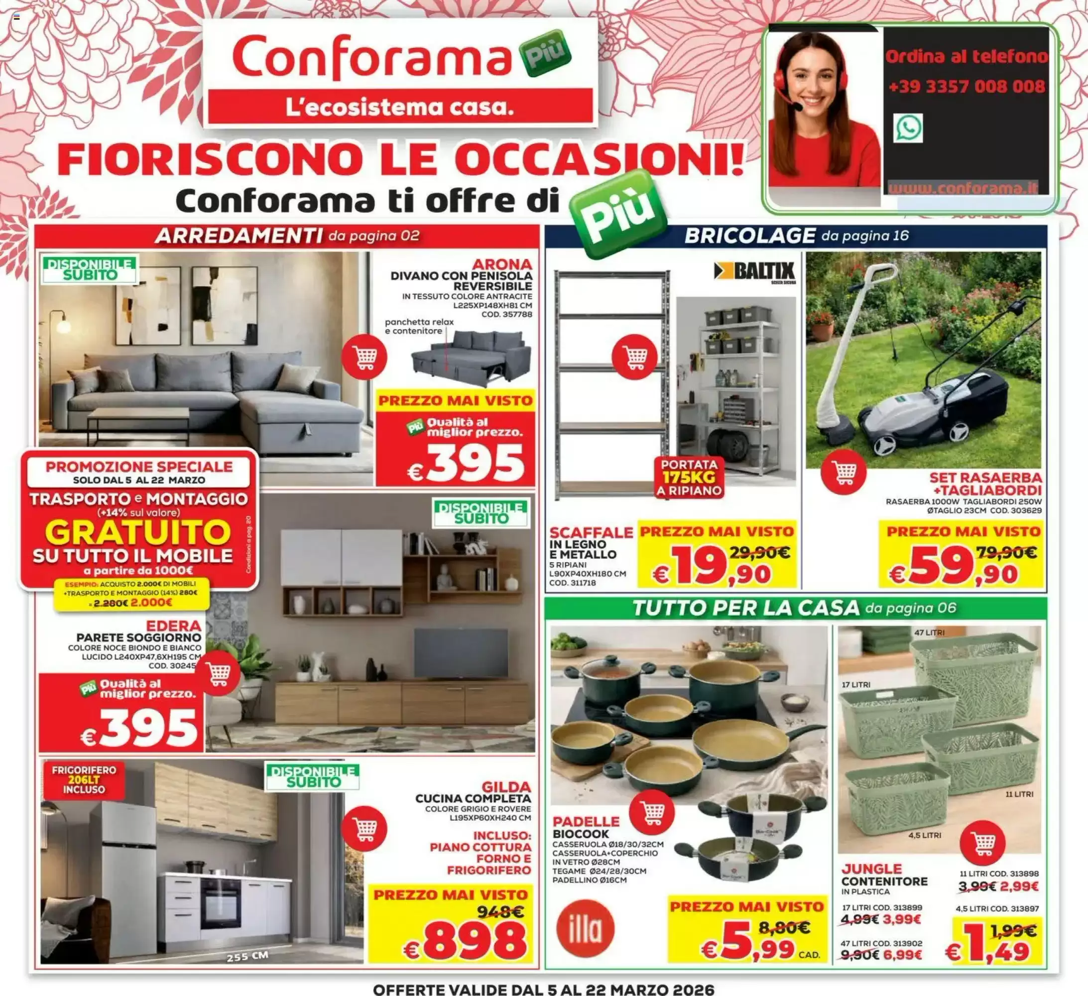 Volantino Conforama 05/03/2026 – 22/03/2026