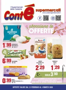 Volantino Cont&eacute; Supermercati 23/02/2026 – 08/03/2026