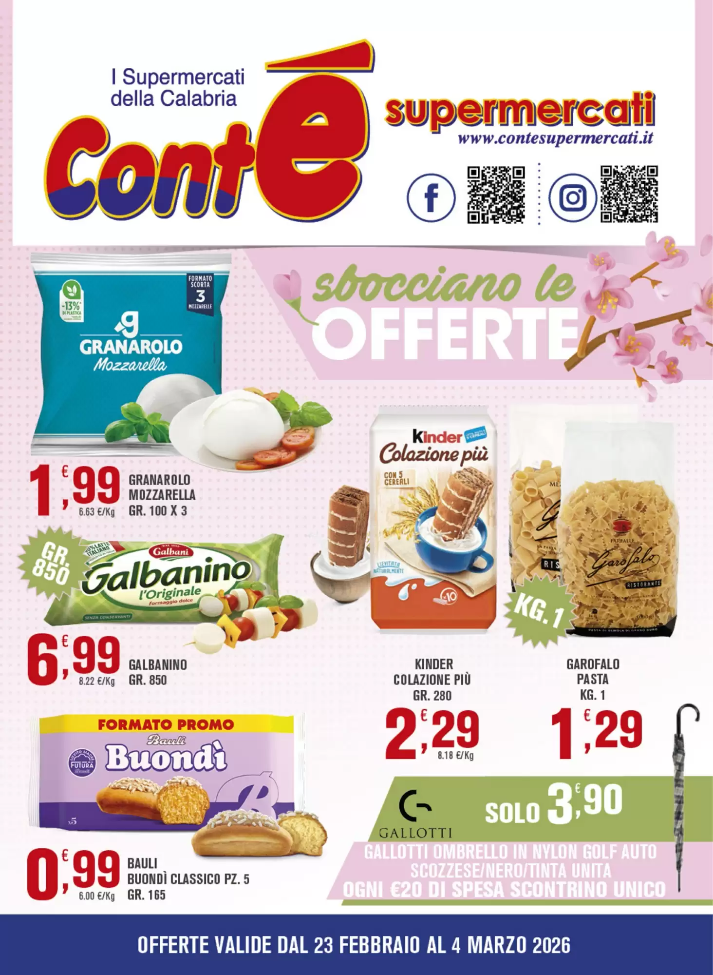 Volantino Cont&eacute; Supermercati 23/02/2026 – 08/03/2026