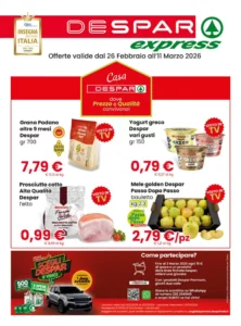Volantino DeSpar Express 26/02/2026 – 11/03/2026