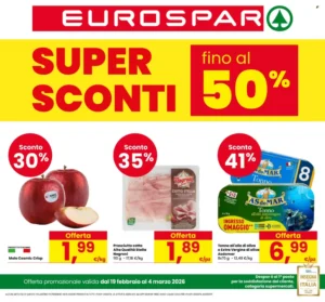 Volantino Eurospar 19/02/2026 – 04/03/2026