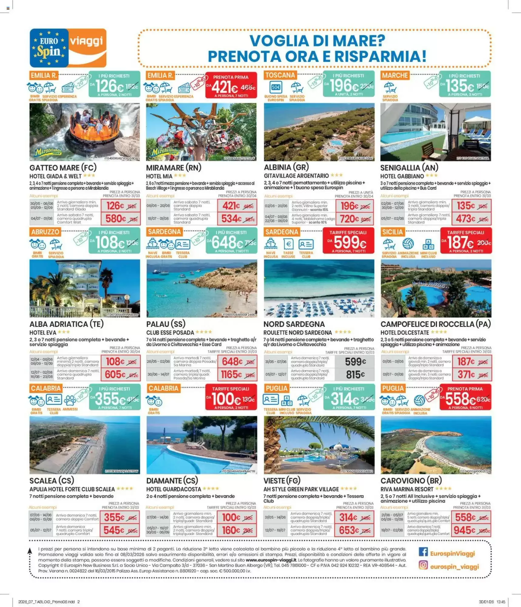 Catalogo Eurospin Viaggi 26/02/2026 – 08/03/2026