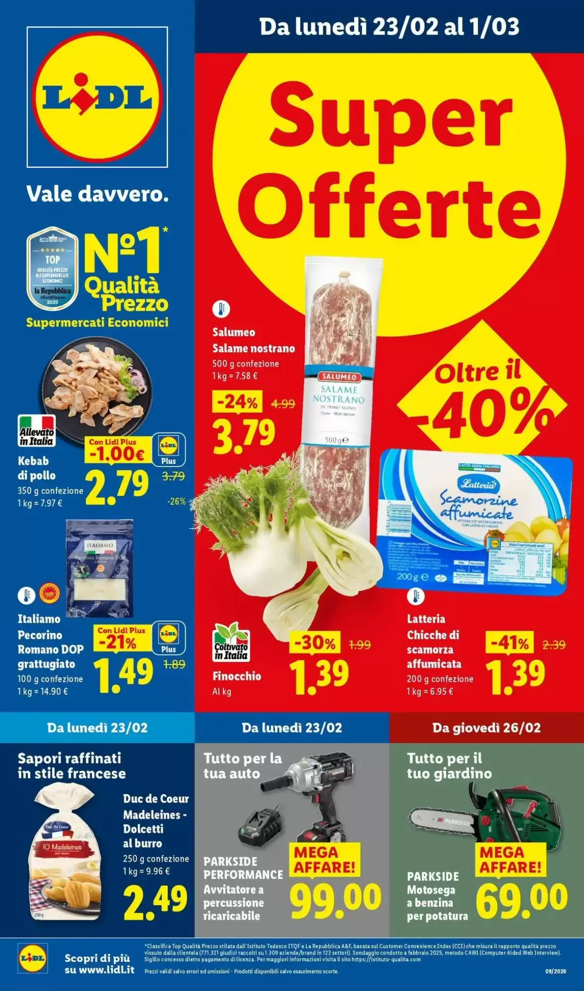 Volantino Lidl 23/02/2026 – 01/03/2026