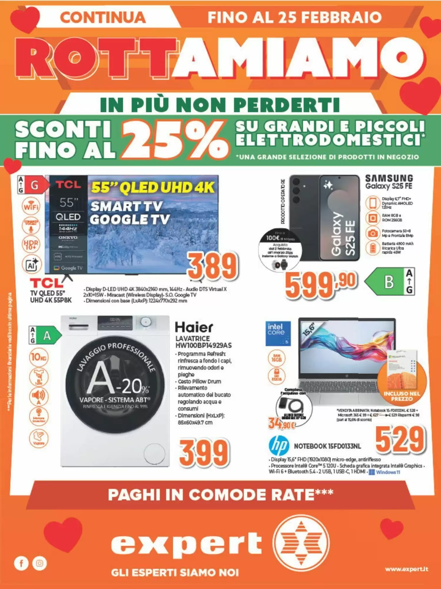 Volantino Expert Vella 16/02/2026 – 25/02/2026