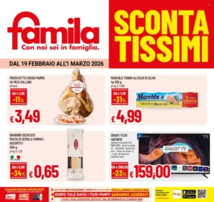 Volantino Famila 19/02/2026 – 01/03/2026