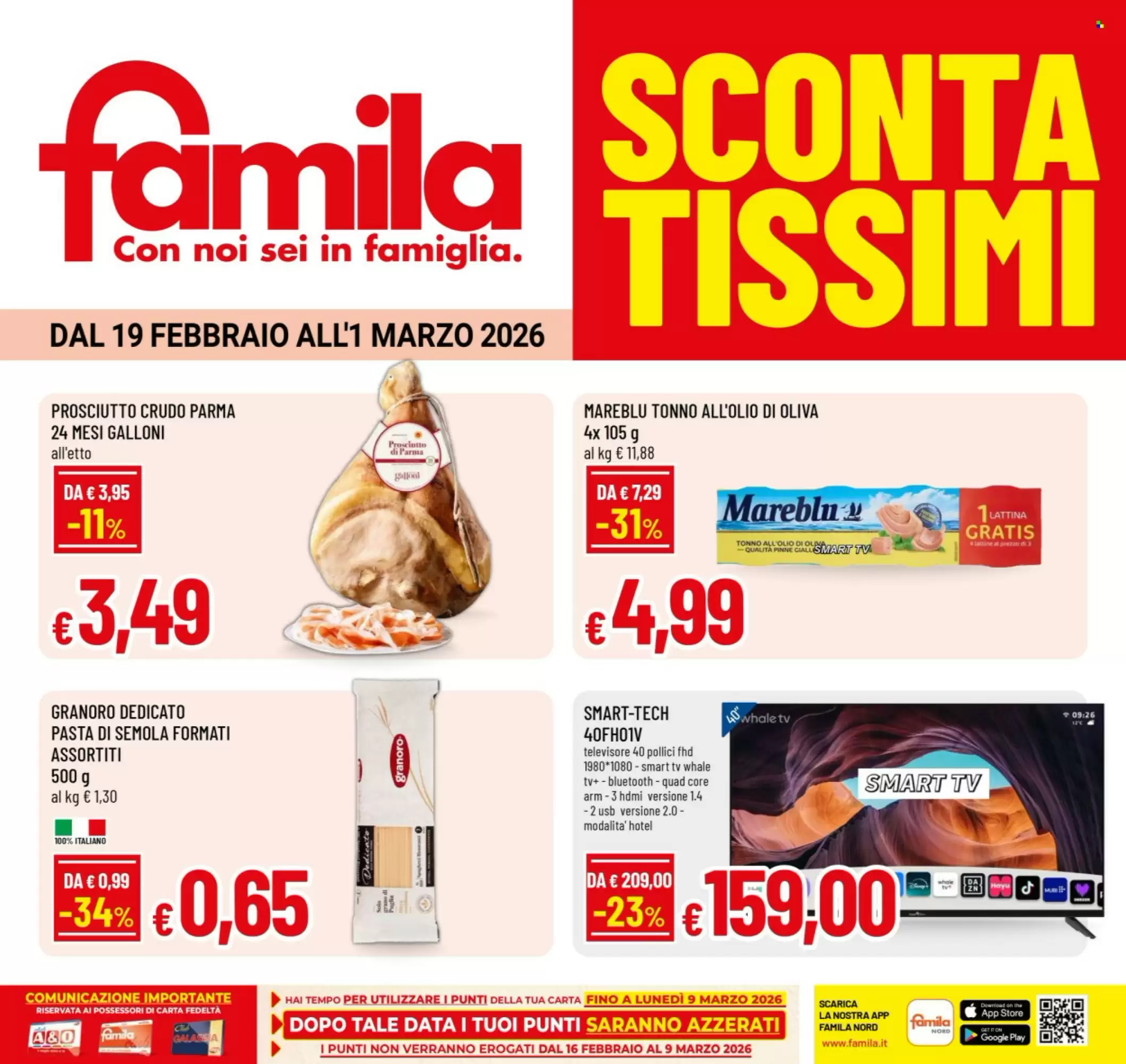 Volantino Famila 19/02/2026 – 01/03/2026