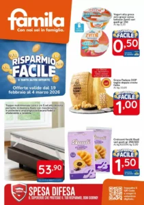 Volantino Famila Market 19/02/2026 – 04/03/2026