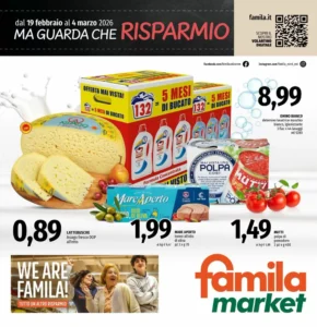 Volantino Famila Market 20/02/2026 – 04/03/2026