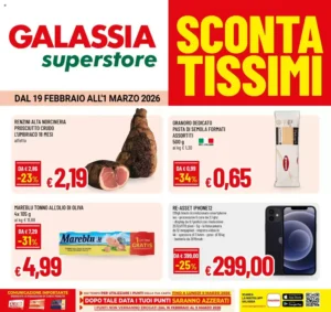 Volantino Galassia superstore 19/02/2026 – 01/03/2026