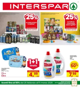 Volantino Interspar 26/02/2026 – 11/03/2026