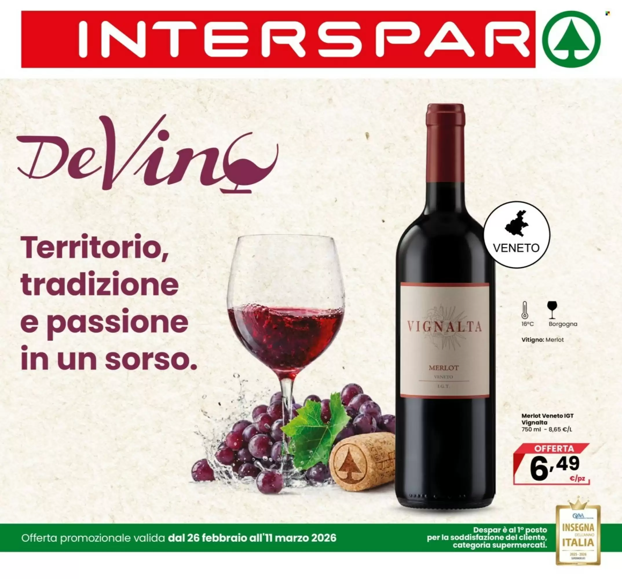 Volantino Interspar 26/02/2026 – 11/03/2026