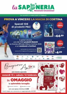 Volantino La Saponeria 05/02/2026 – 25/02/2026