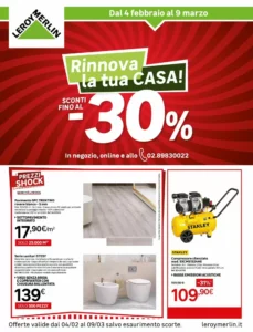 Volantino Leroy Merlin 04/02/2026 – 28/02/2026
