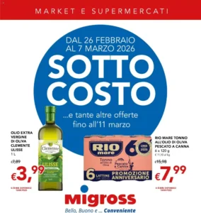 Volantino Migross Supermercati e Market 26/02/2026 – 11/03/2026