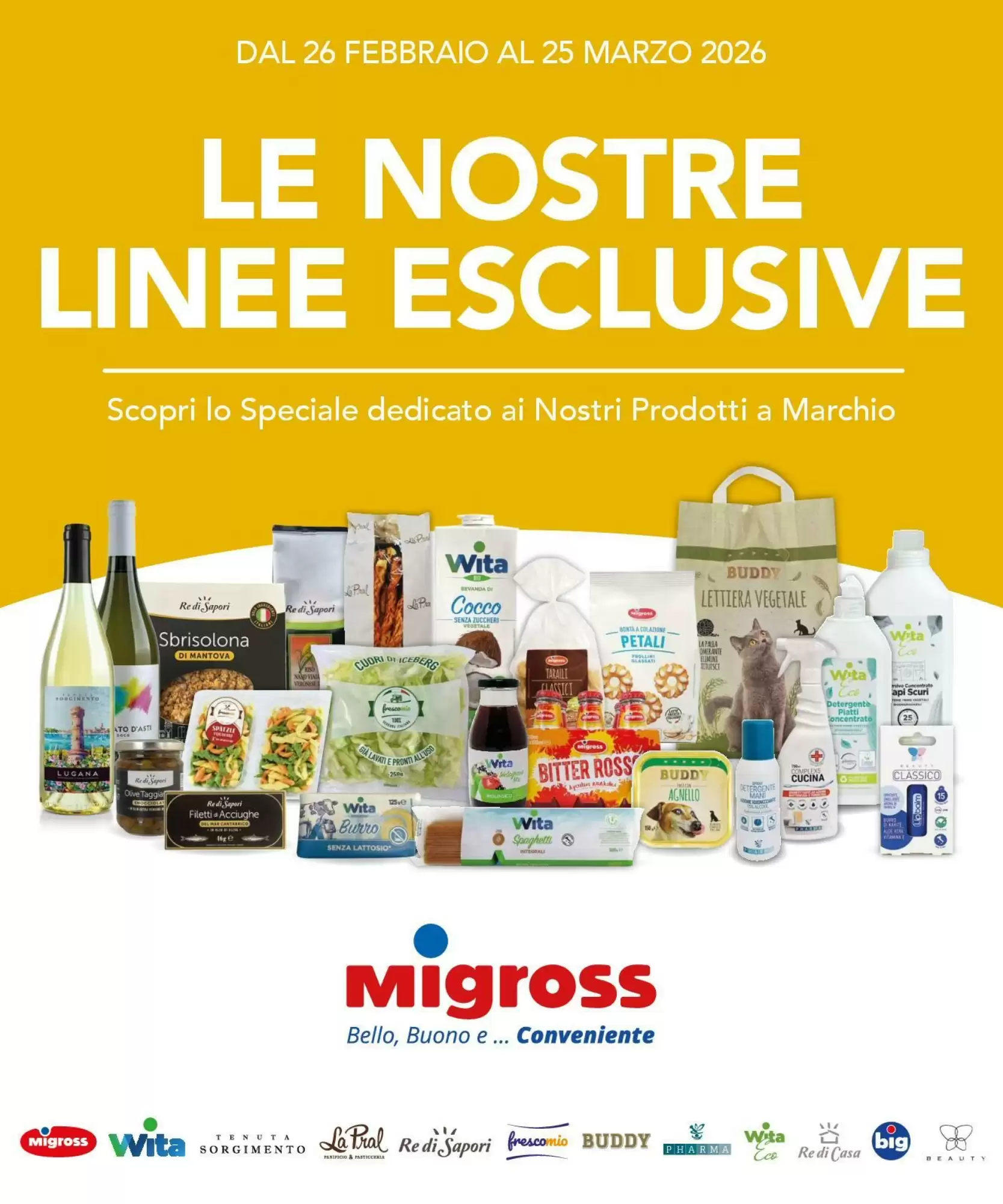 Volantino Migross Supermercati e Market 26/02/2026 – 25/03/2026
