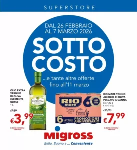Volantino Migross Superstore 26/02/2026 – 11/03/2026