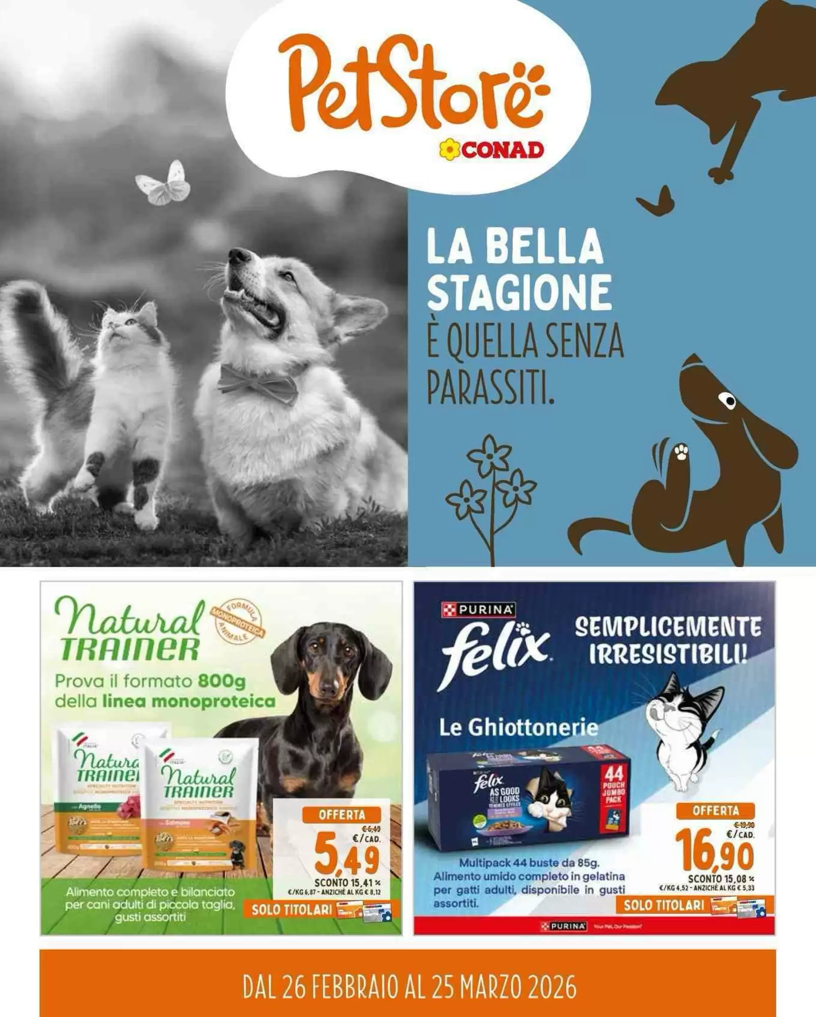 Volantino Pet Store Conad 26/02/2026 – 25/03/2026