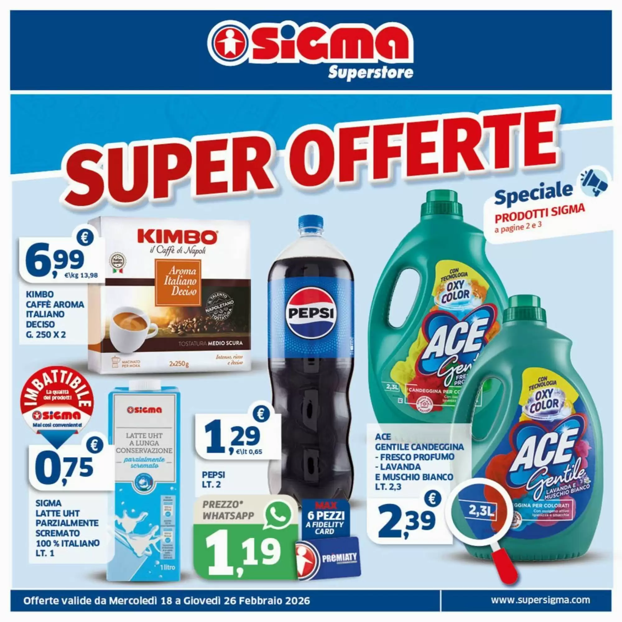 Volantino Sigma Superstore 18/02/2026 – 26/02/2026