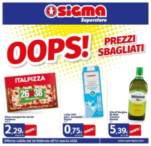 Volantino Sigma Superstore 26/02/2026 – 11/03/2026