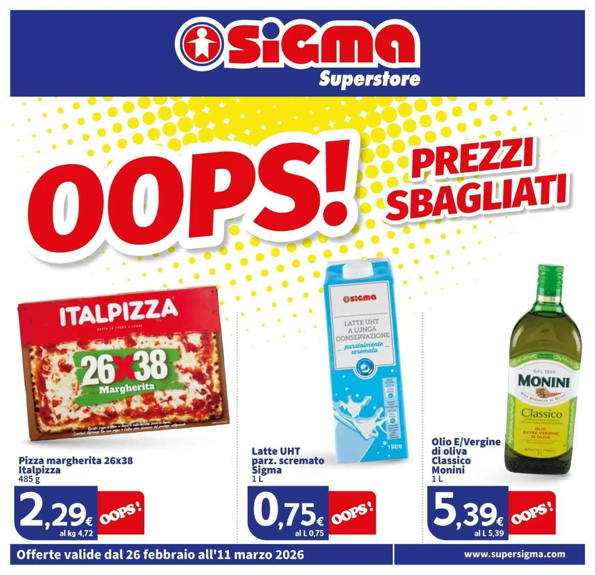 Volantino Sigma Superstore 26/02/2026 – 11/03/2026