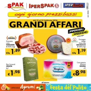 Volantino Spak Supermercati 12/02/2026 – 25/02/2026