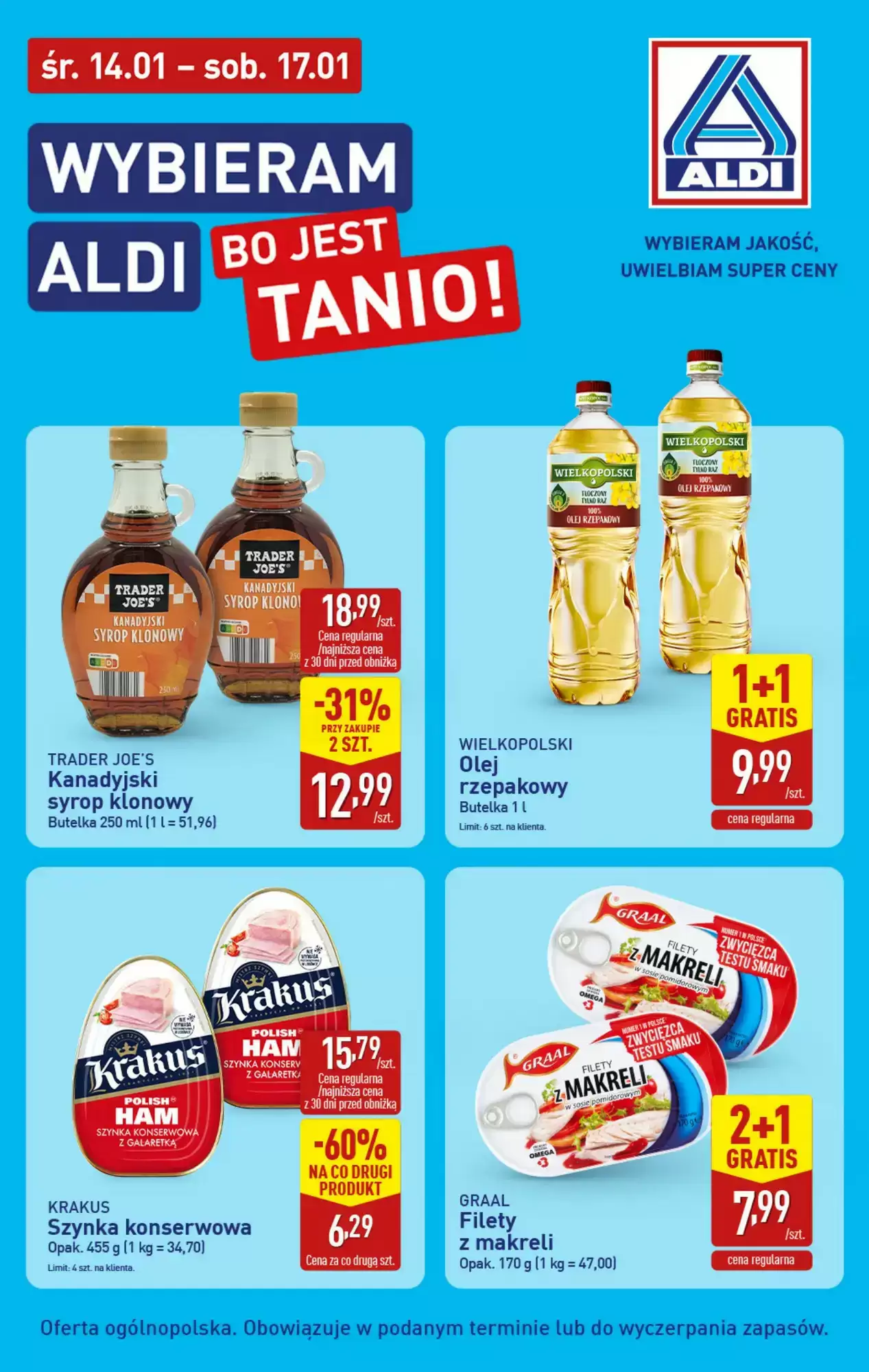 ALDI gazetka 14/01/2026 – 17/01/2026