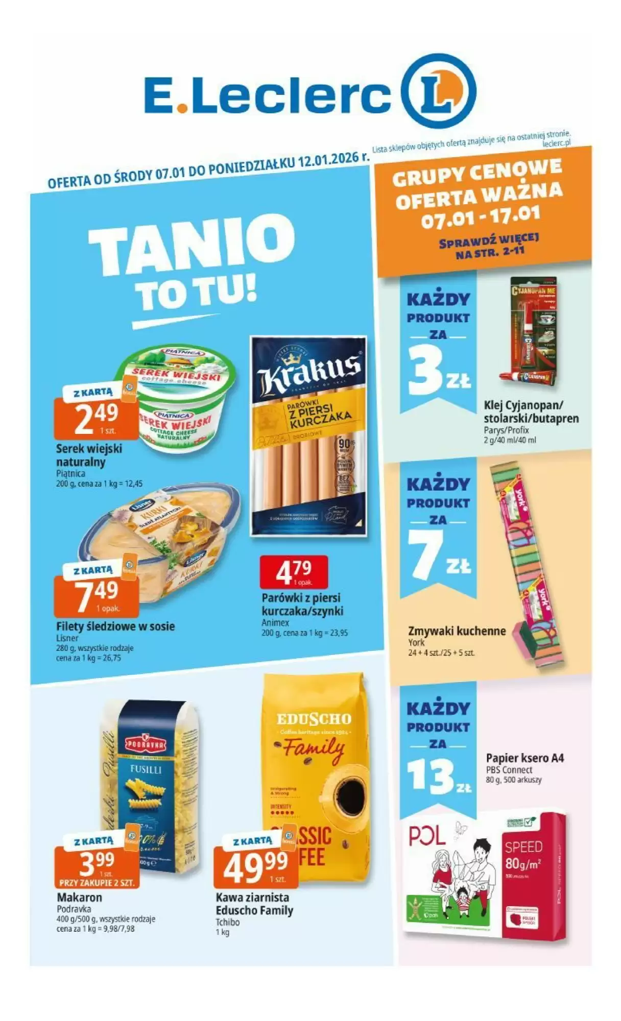 E.Leclerc gazetka 07/01/2026 – 12/01/2026