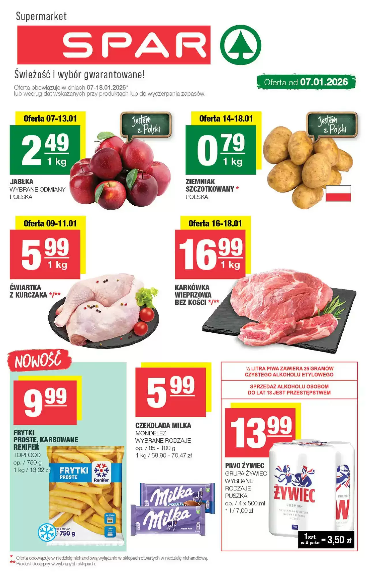 Spar gazetka 07/01/2026 – 18/01/2026