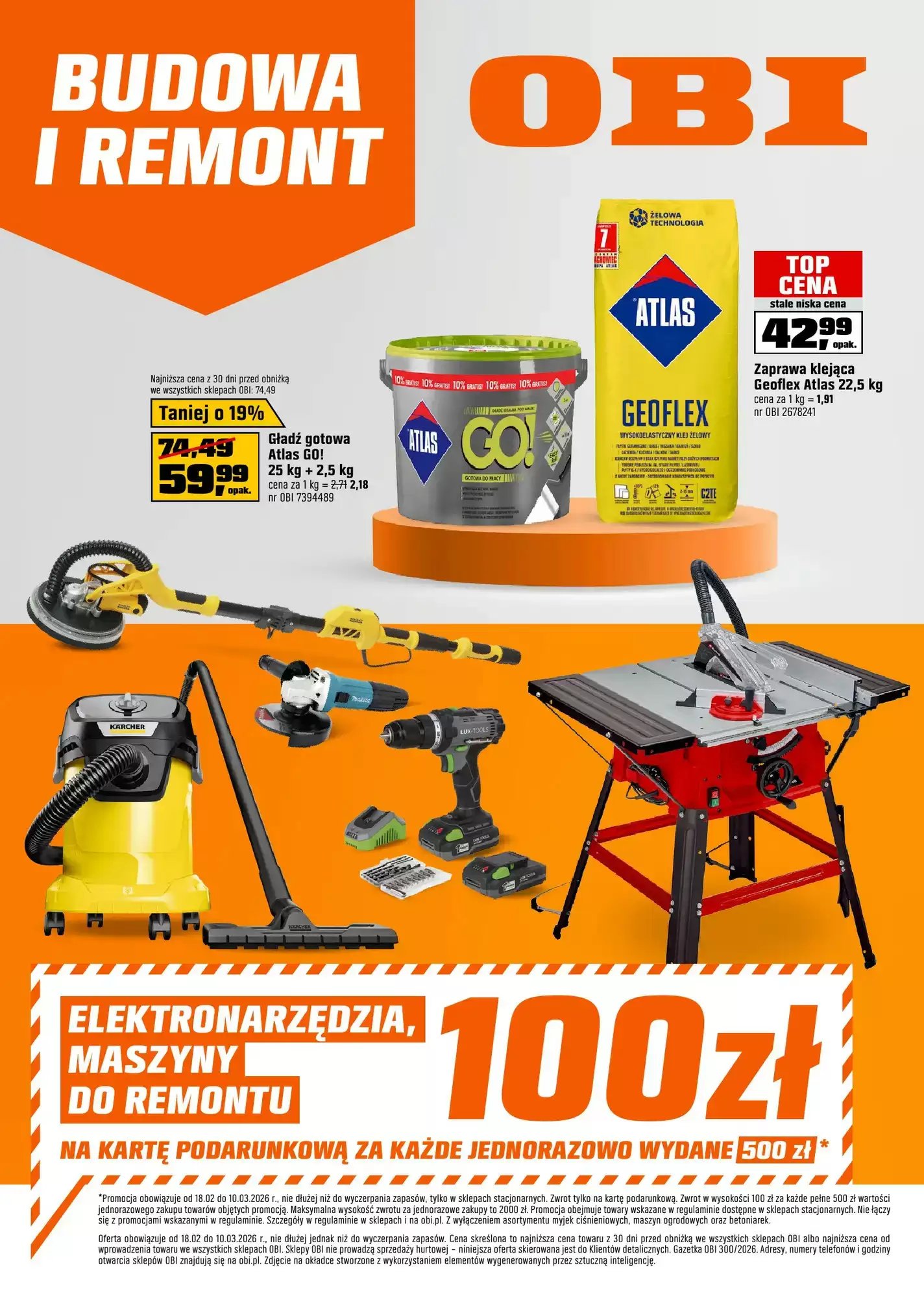 OBI gazetka 18/02/2026 – 10/03/2026
