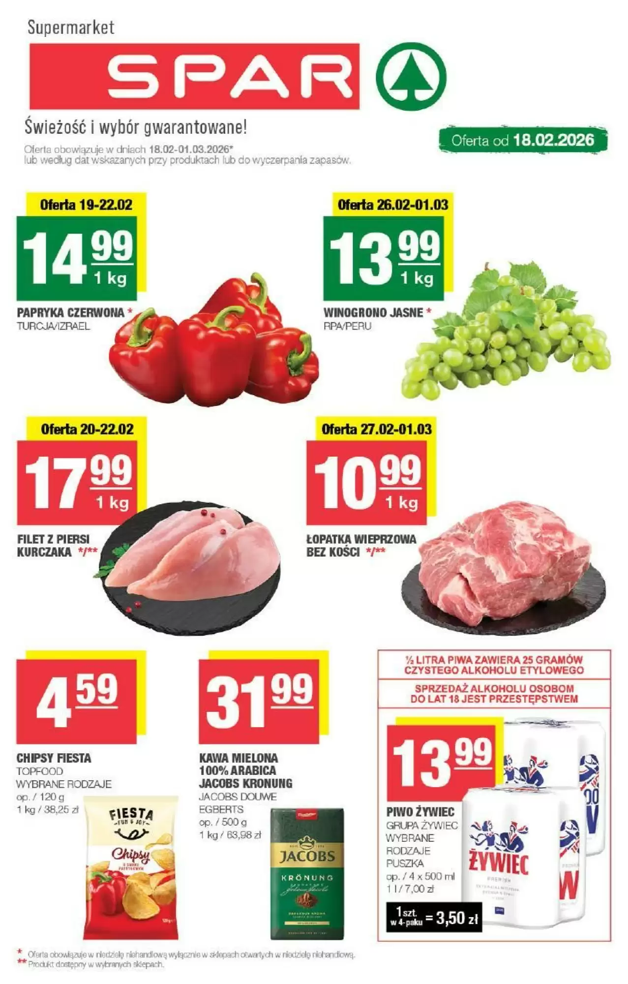 Spar gazetka 18/02/2026 – 01/03/2026